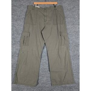 AERO Utility Cargo Pants Olive Green Y2K Inspired Mid‎ Rise Relaxed Fit XX Large